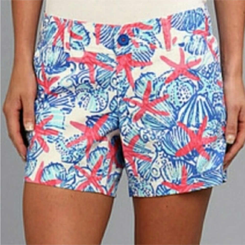 Lilly Pulitzer Callahan Shorts She Shells Size 4